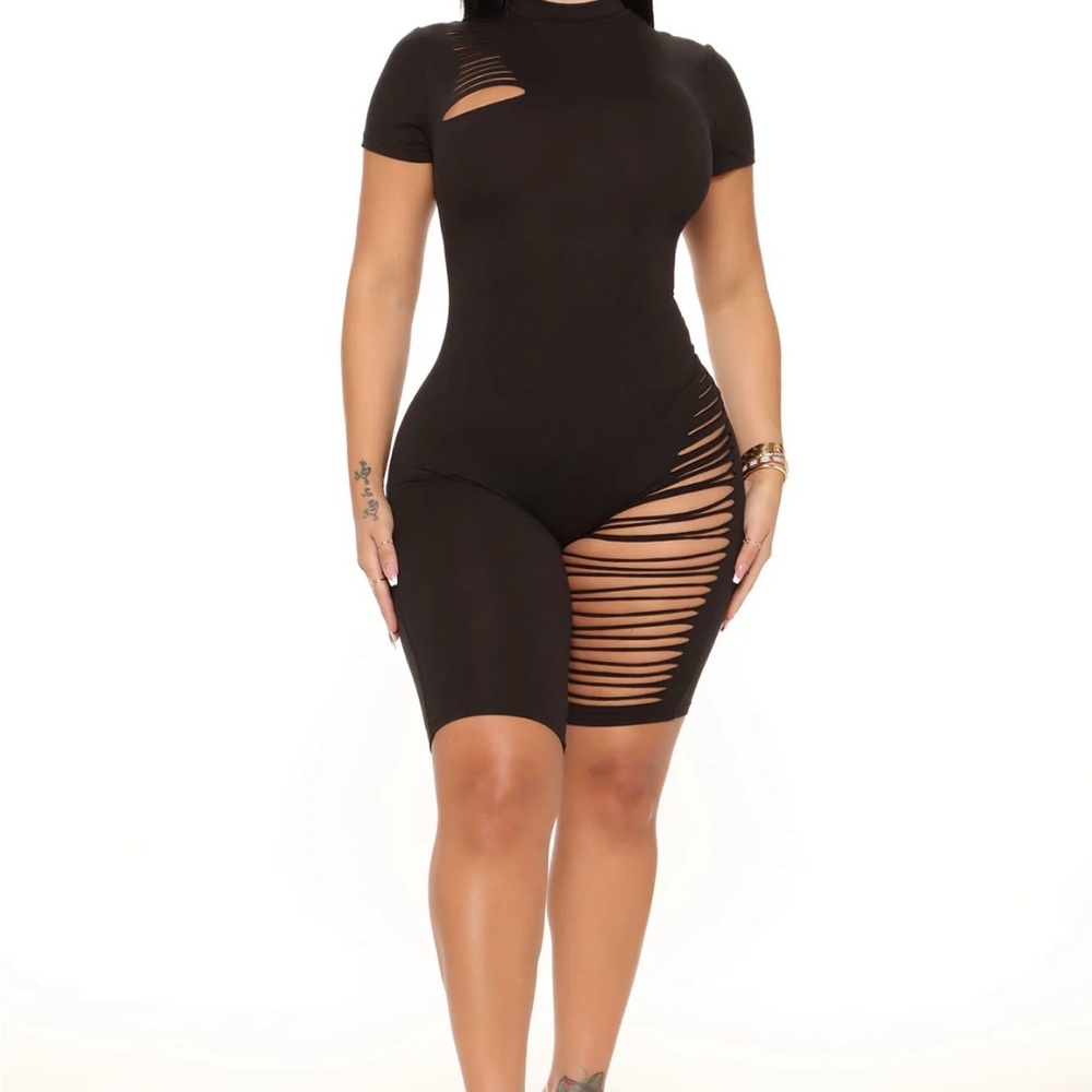 Black Cutout Bodysuit Fashion Nova